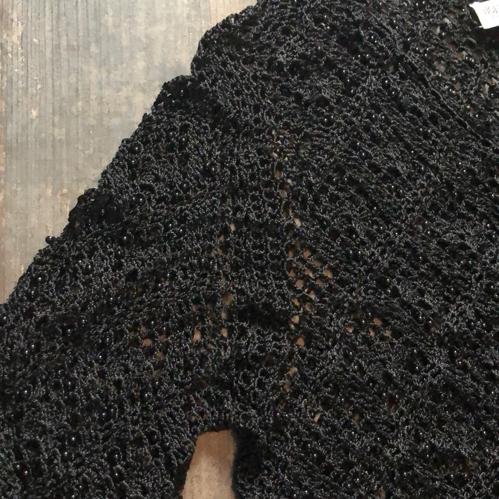 Holt Renfrew beaded crochet top
